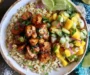 Cilantro Lime Riced Cauliflower and Chicken Bowl