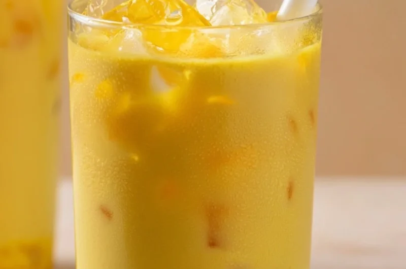 Golden milk turmeric latte served in a cozy cup with spices on the side.