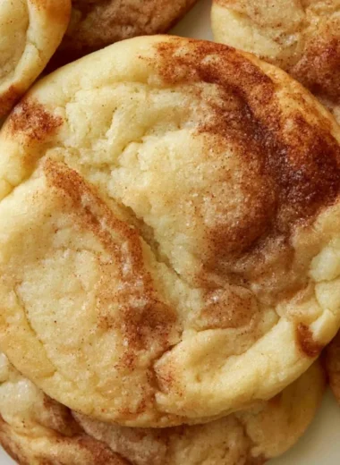 Delicious soft and chewy cinnamon roll cookies on a plate